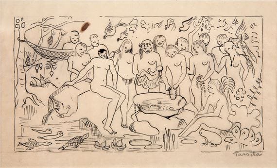 Batizado de Macunaima, 1956 by Tarsila Amaral, Image 1.