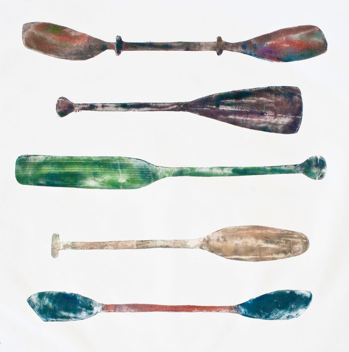 Paddles and Oars #5 by Sharon Whitham 
