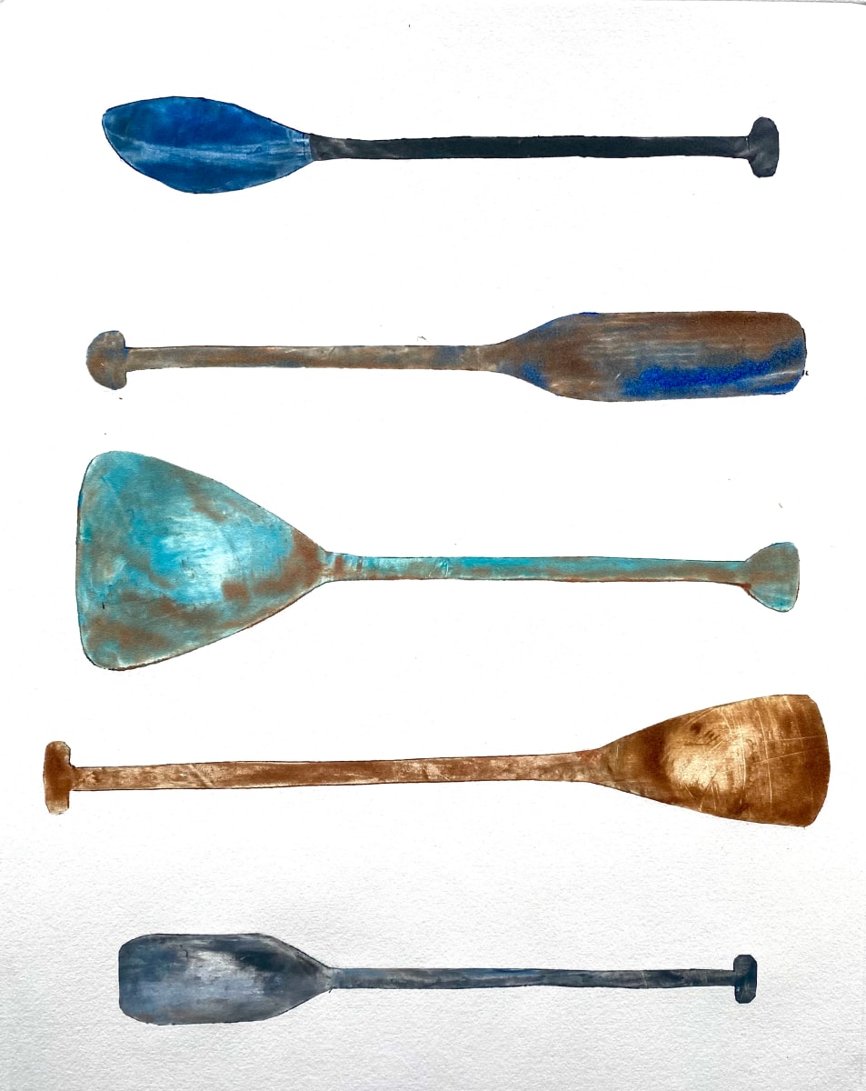 Oars and Paddles #7 by Sharon Whitham 