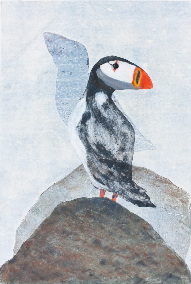 Puffin in the Loaming by Sharon Whitham 