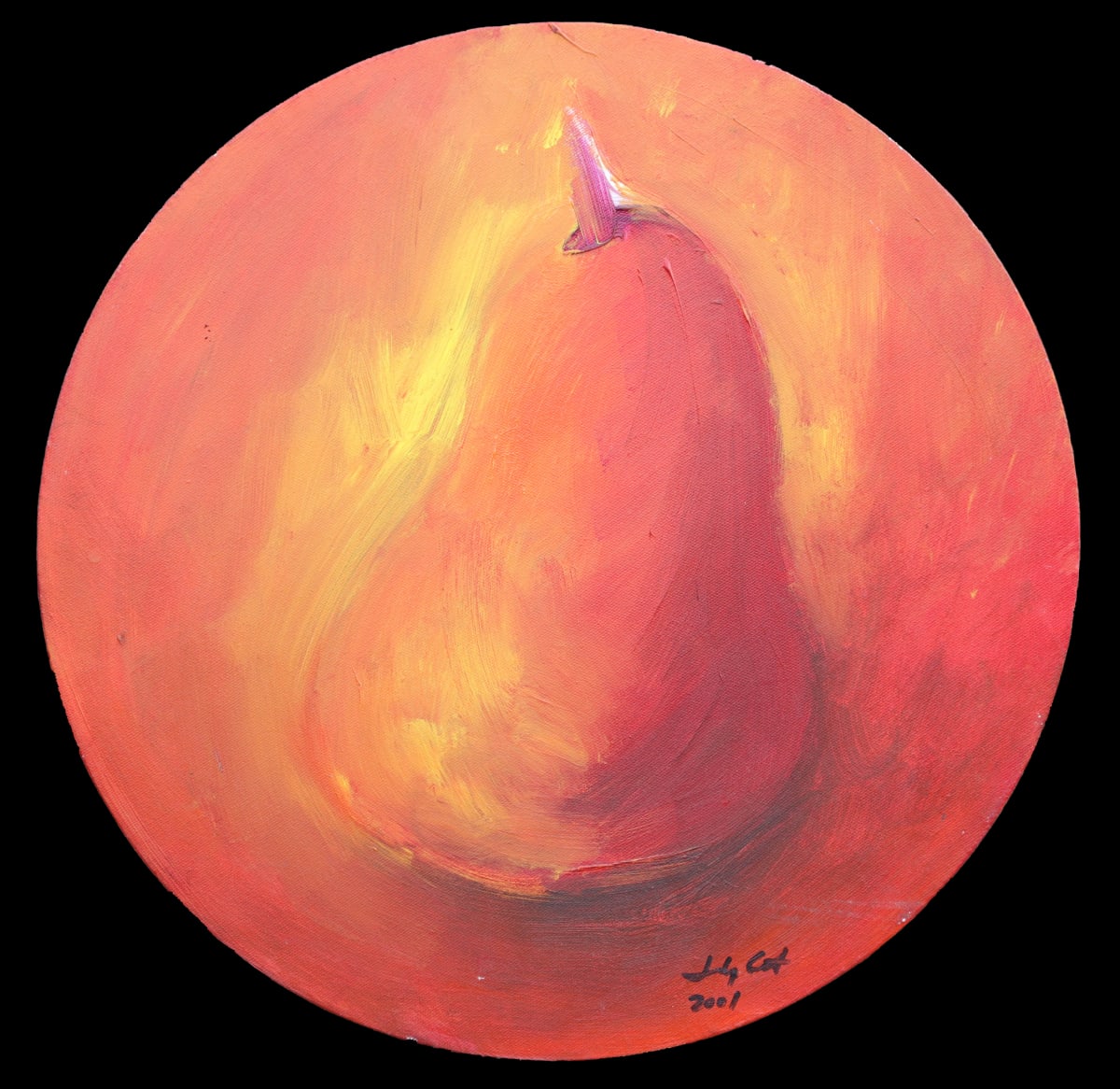1285 Orange Pear 20" round 