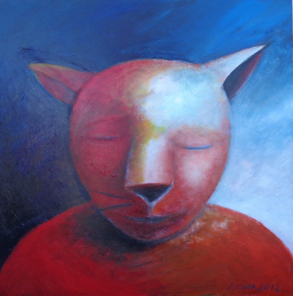 1078 Red Cat by Judy Gittelsohn 