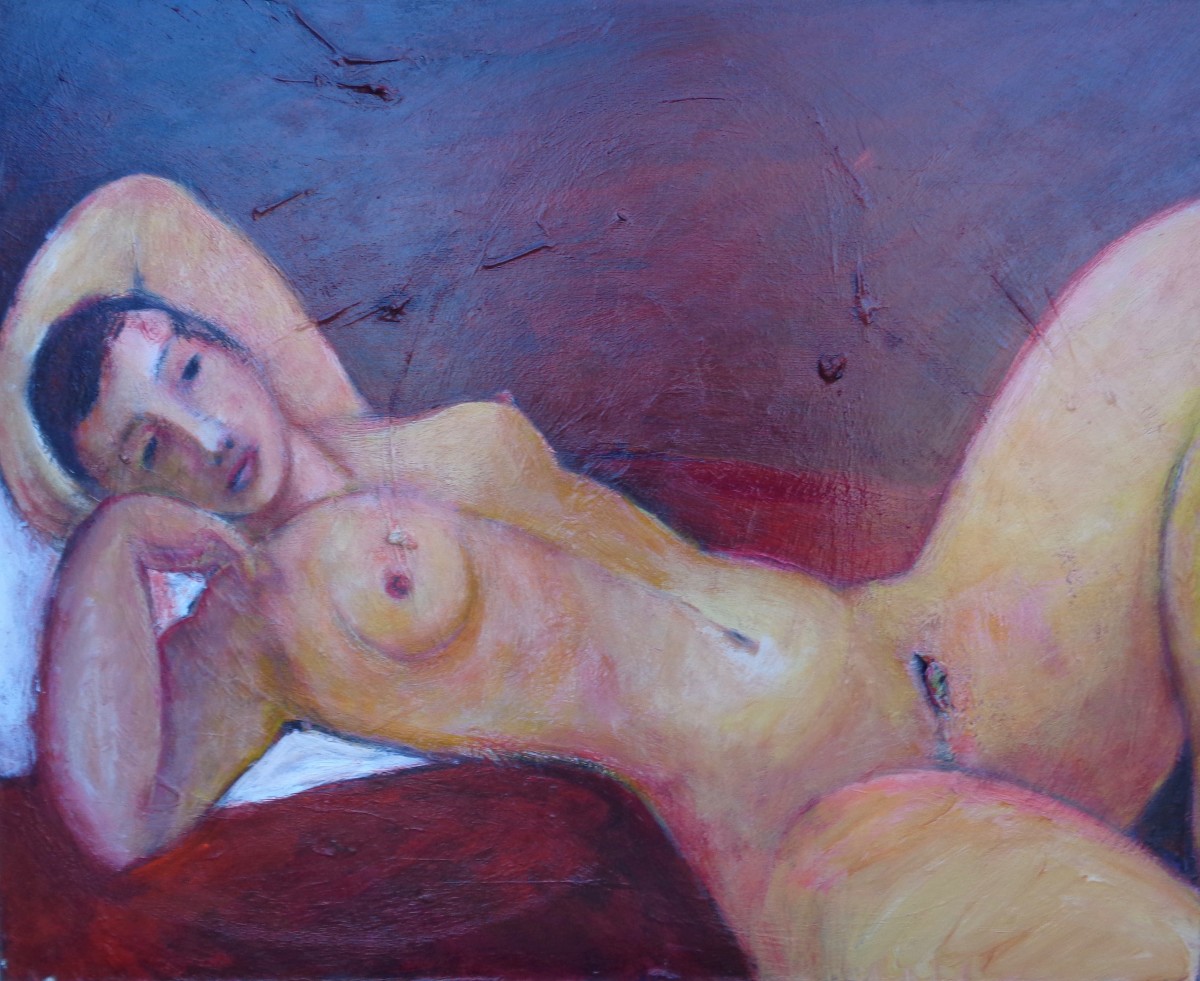 1091 Reclining Nude by Judy Gittelsohn 