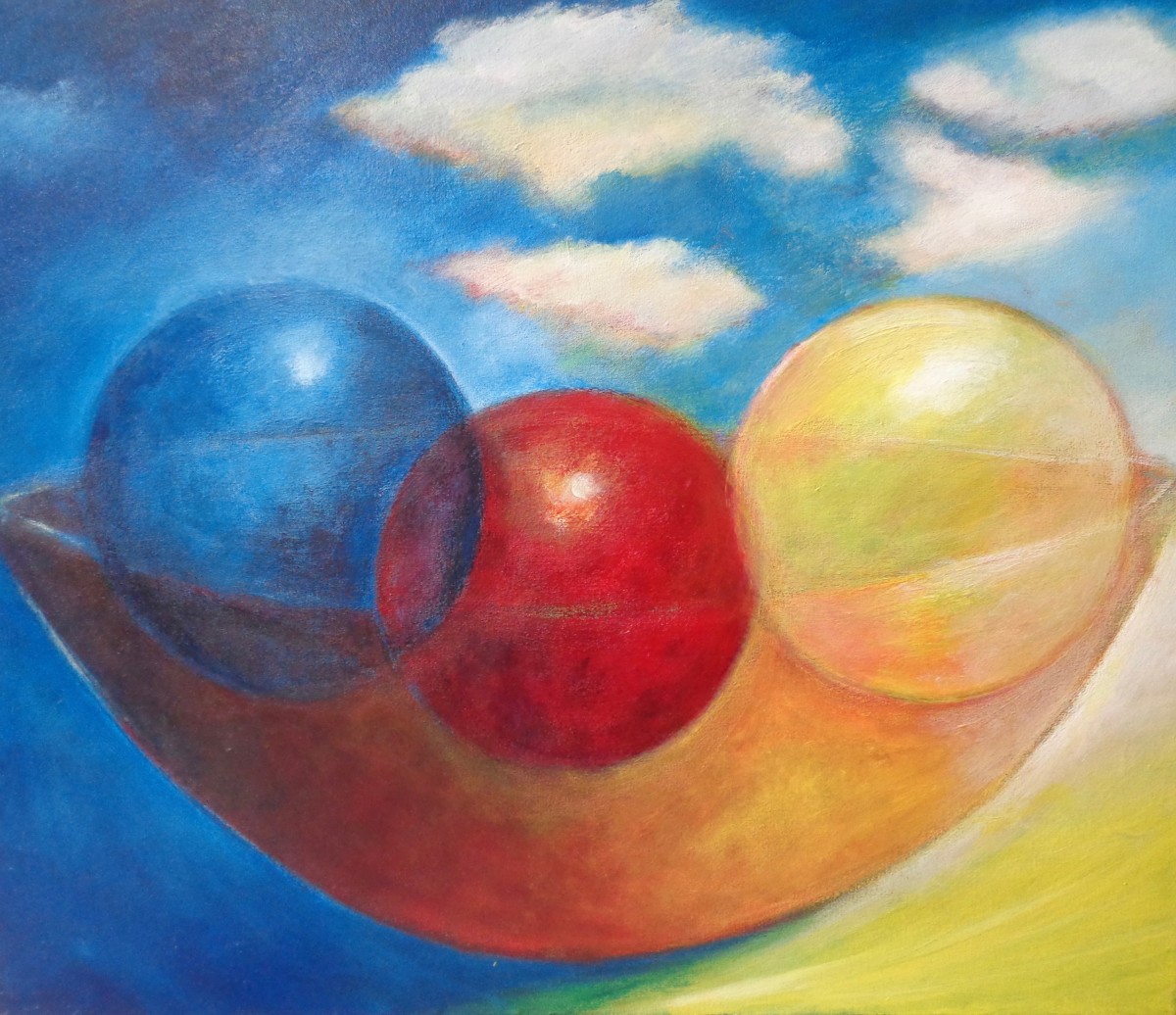 1119 Clear Balls by Judy Gittelsohn 