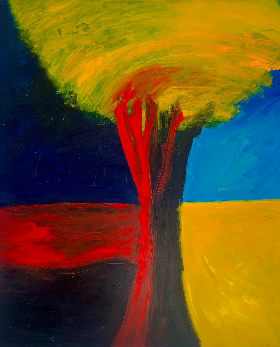1034 Red Tree by Judy Gittelsohn 