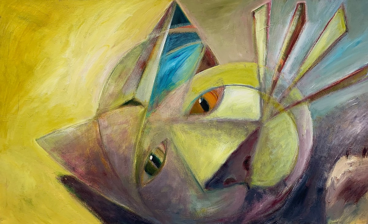 1360 Pinball Cat by Judy Gittelsohn 