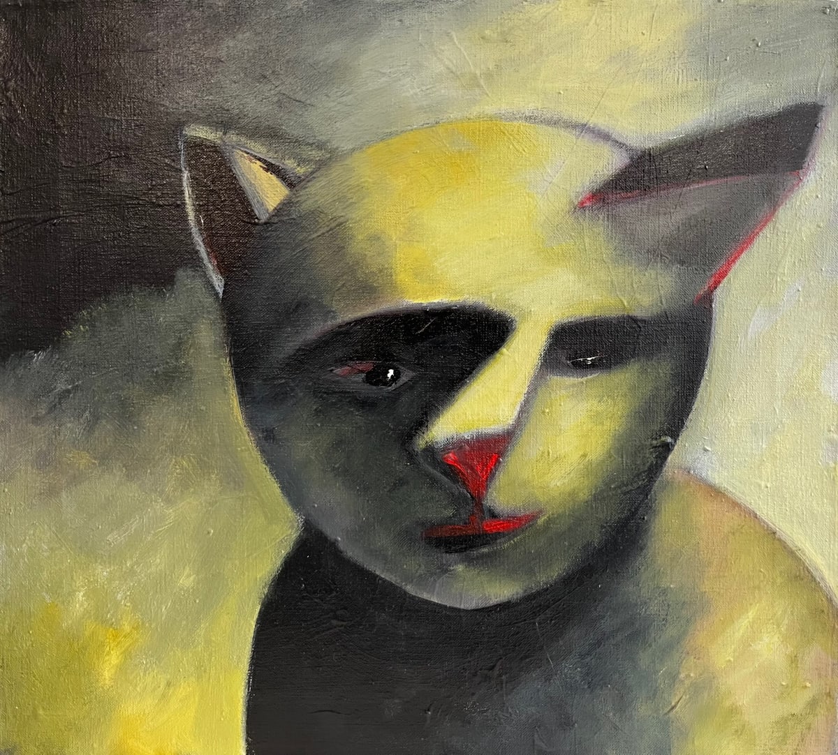 1442 Yellow Cat by Judy Gittelsohn 