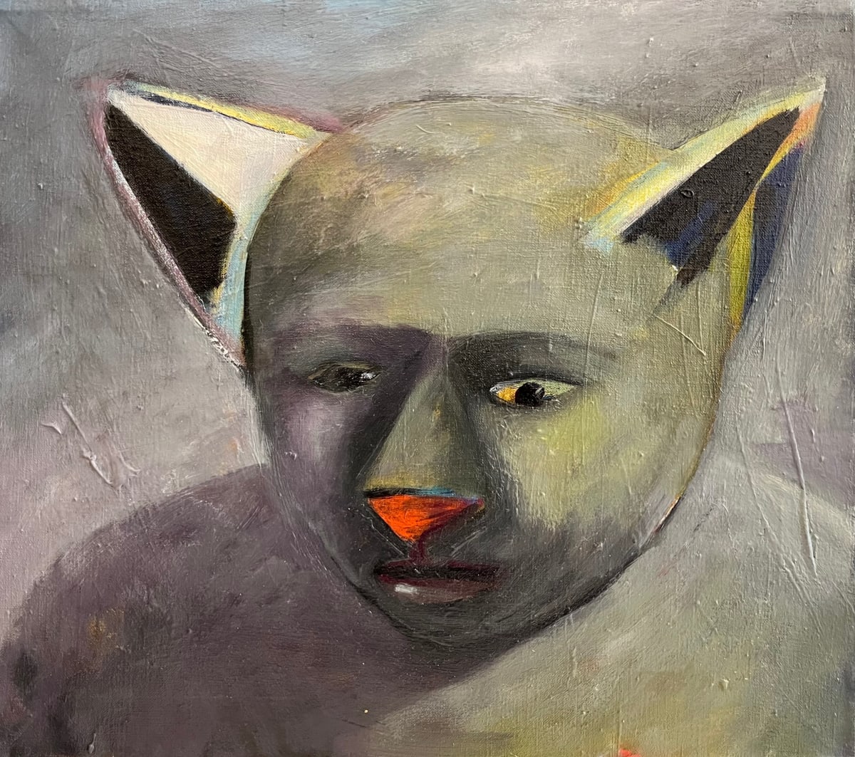 1441 Grey Cat by Judy Gittelsohn 