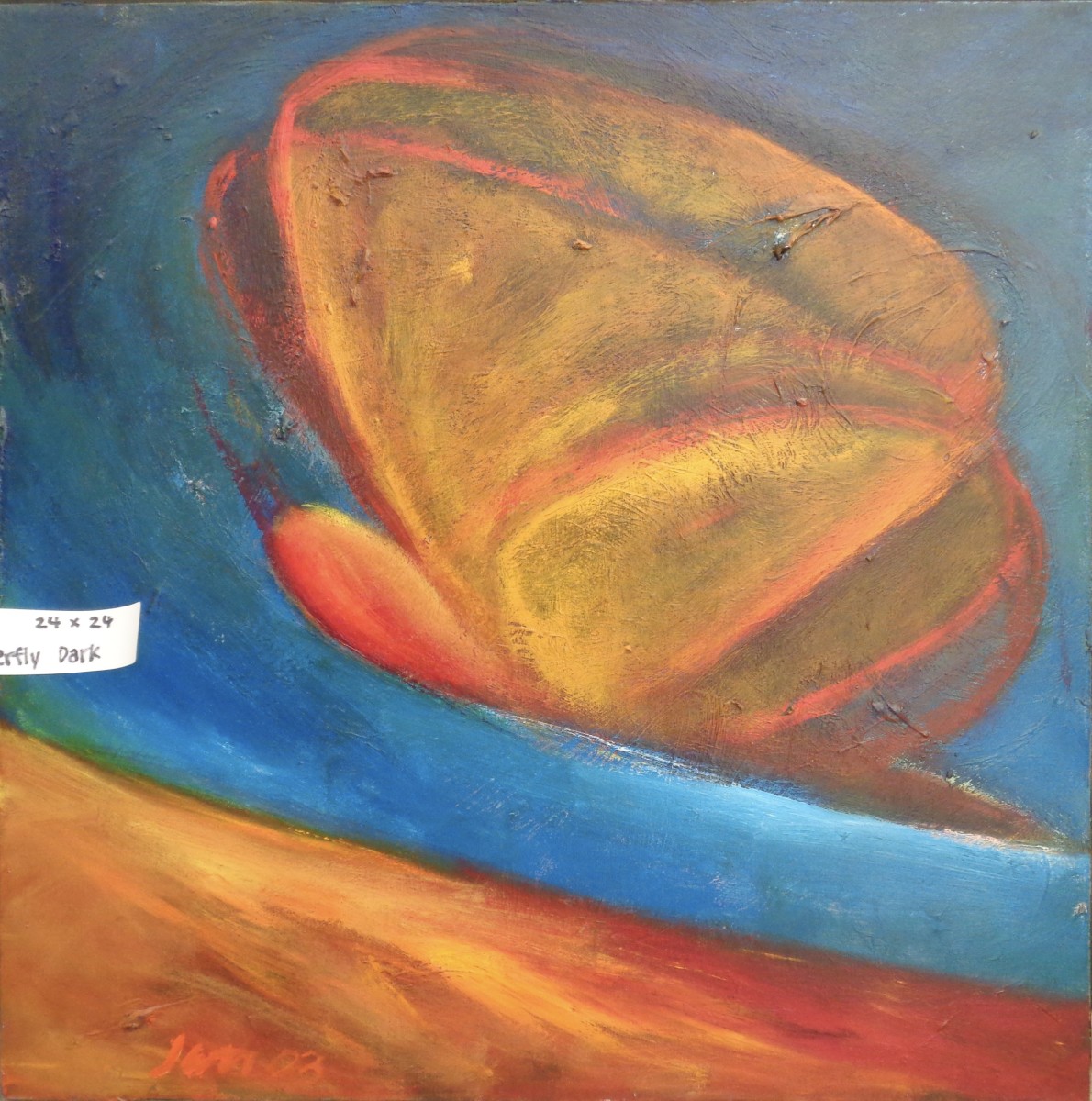 1172 Dark Orange Butterfly by Judy Gittelsohn 