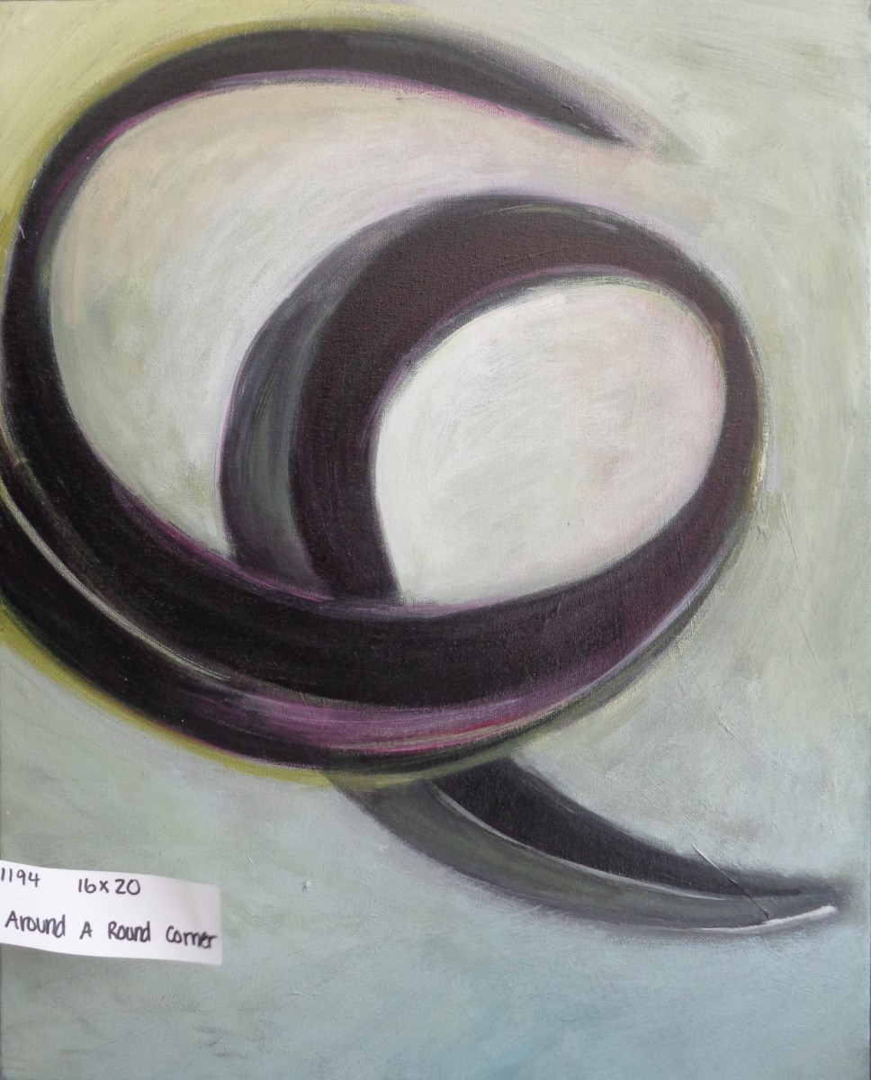 1194 Around a Round Corner Dark and Violet by Judy Gittelsohn, Image 1.