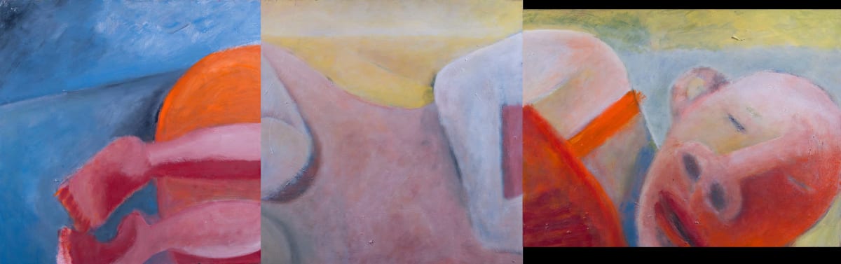 1070  Head, Body, Legs Rest -Triptych by Judy Gittelsohn 