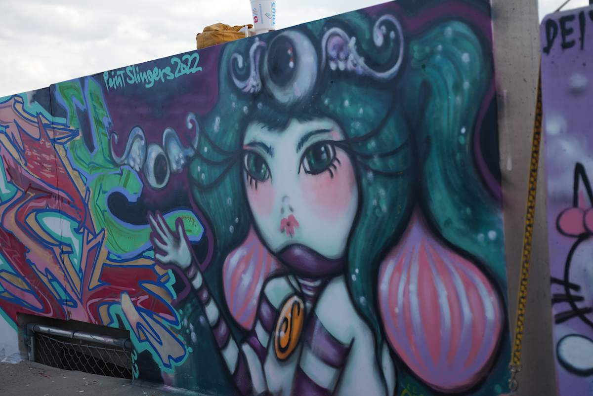 2022 Paintslingers Parking Garage Murals 