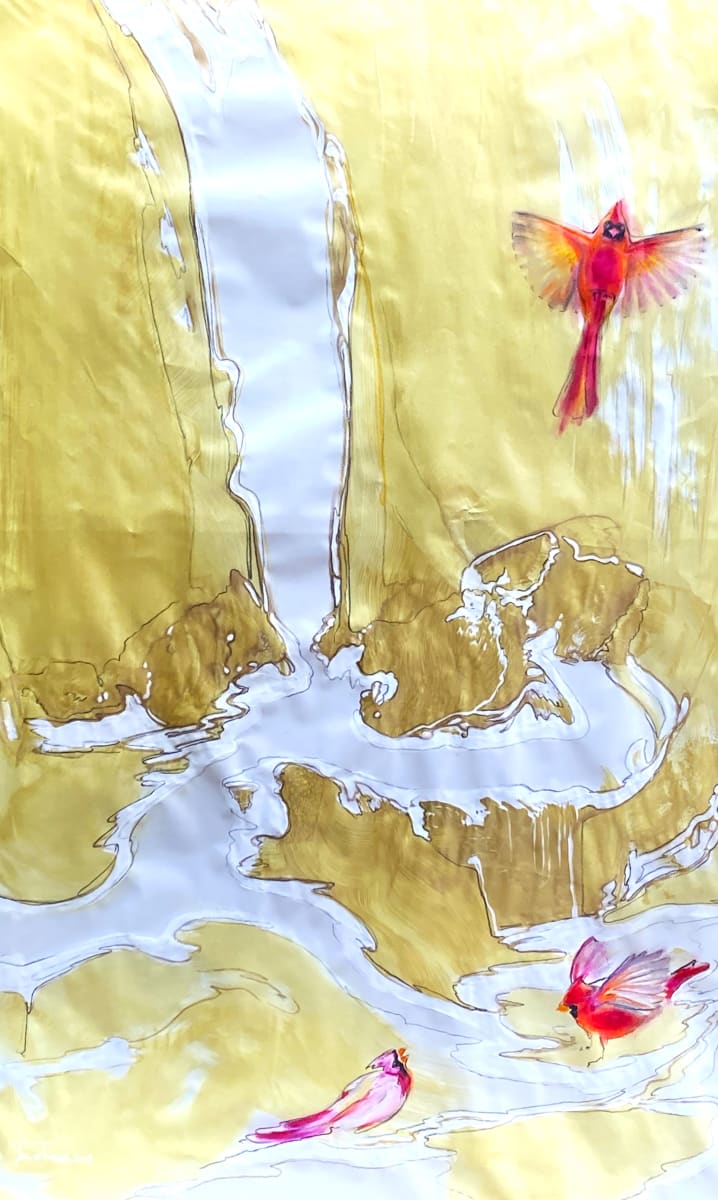 Bird Bath 10 by Denise Richard 