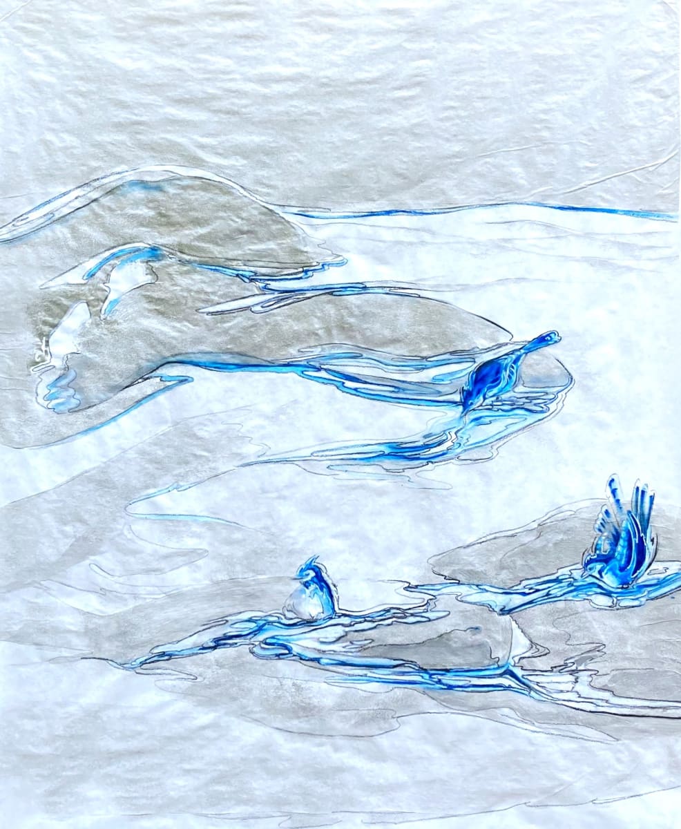 Bird Bath 2 by Denise Richard 