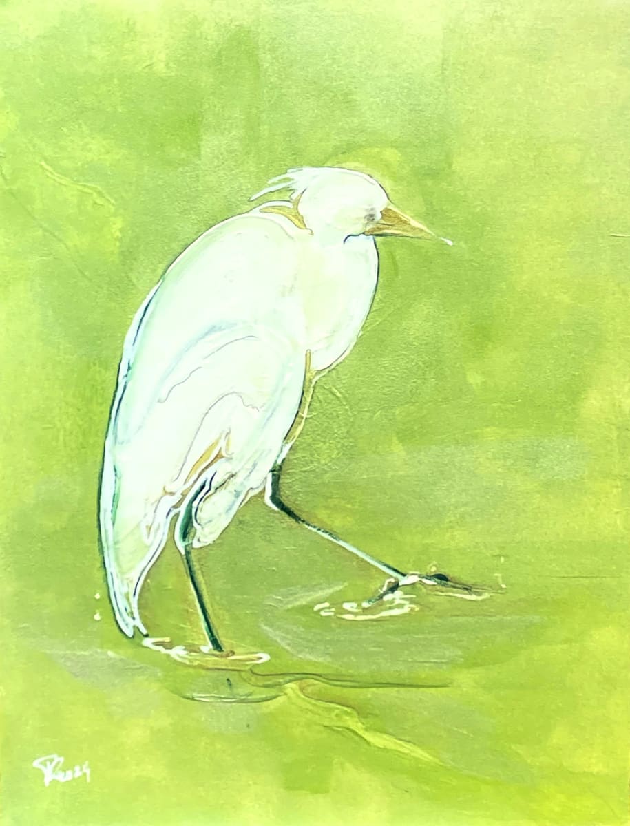 Green Gold Reflections 12 by Denise Richard 