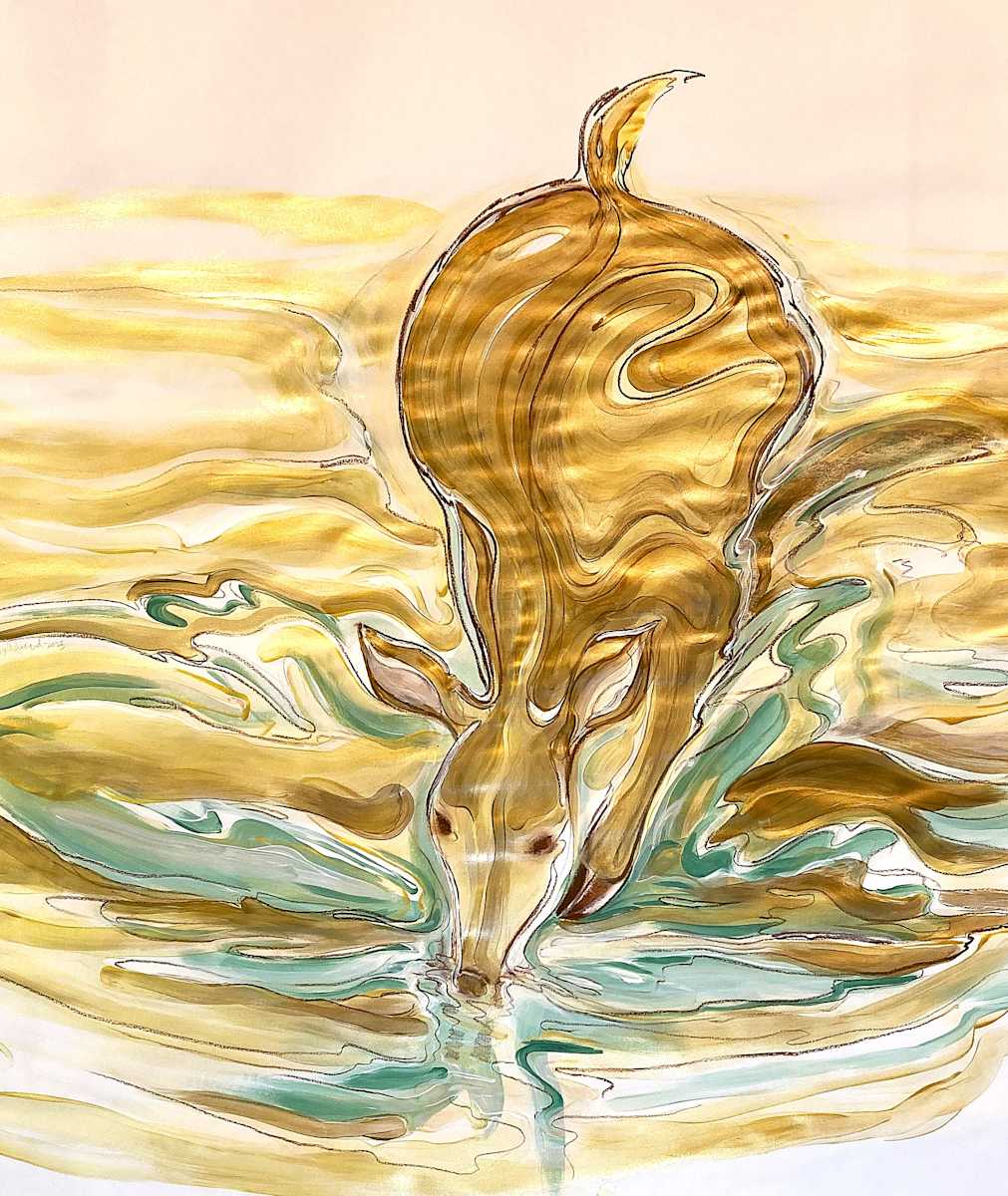 Green Buck 1 by Denise Richard 