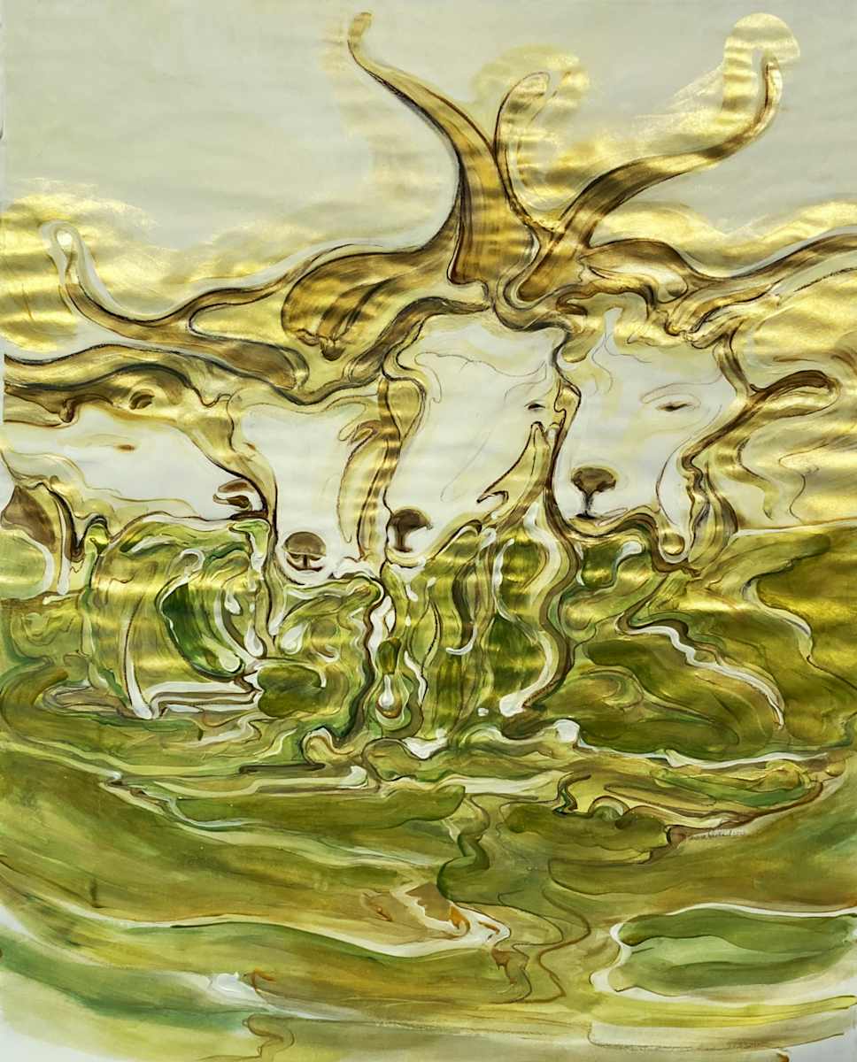 Green Goats by Denise Richard 