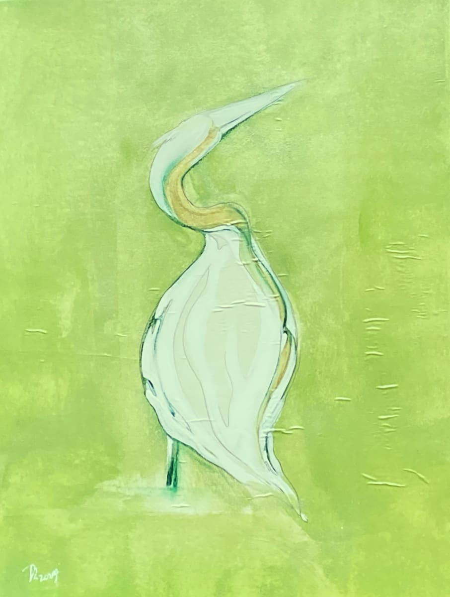 Green Gold Reflections 8 (12x16) by Denise Richard 