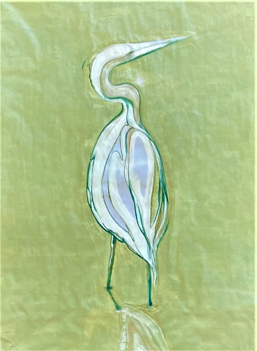 Green Gold Reflections 1 by Denise Richard, Image 1.