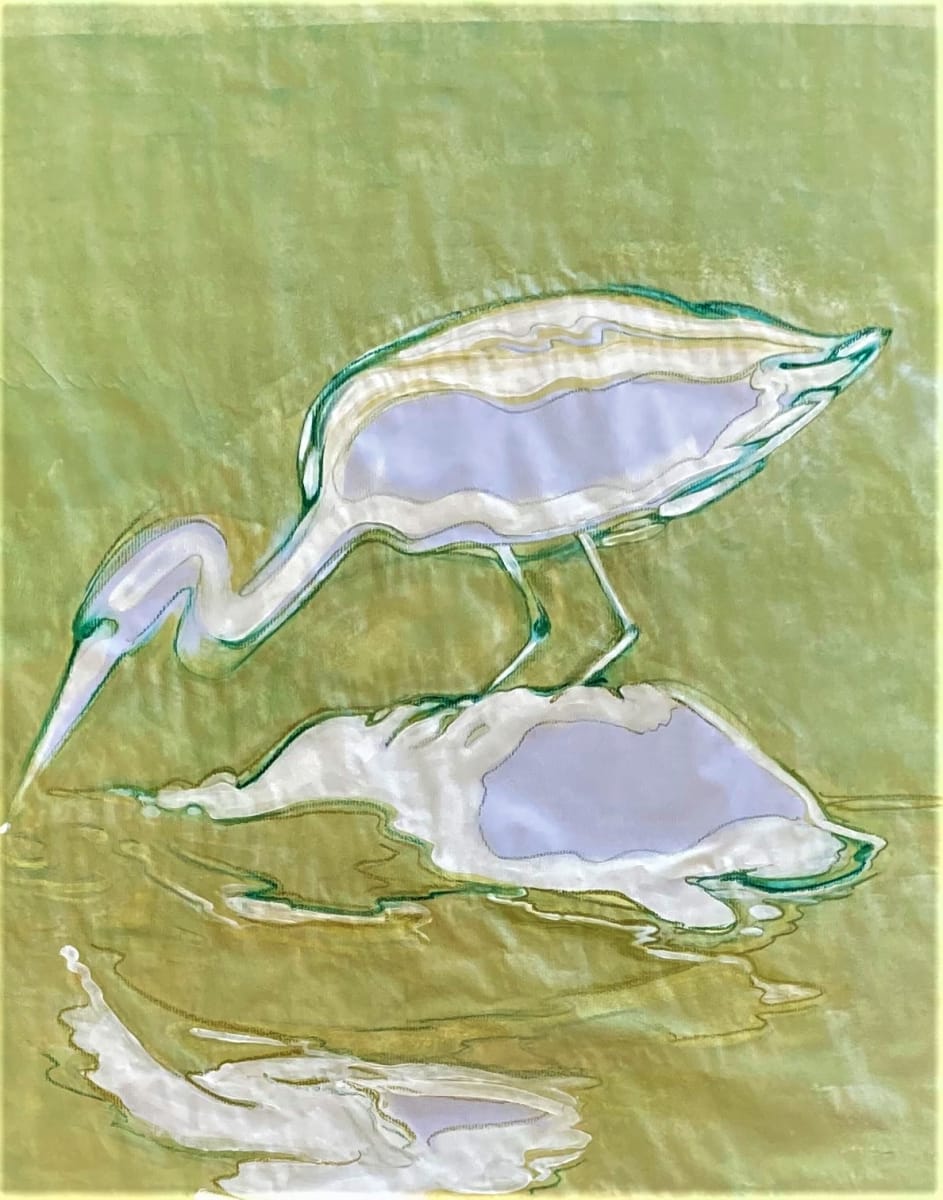 Green Gold Reflections 9 by Denise Richard, Image 1.