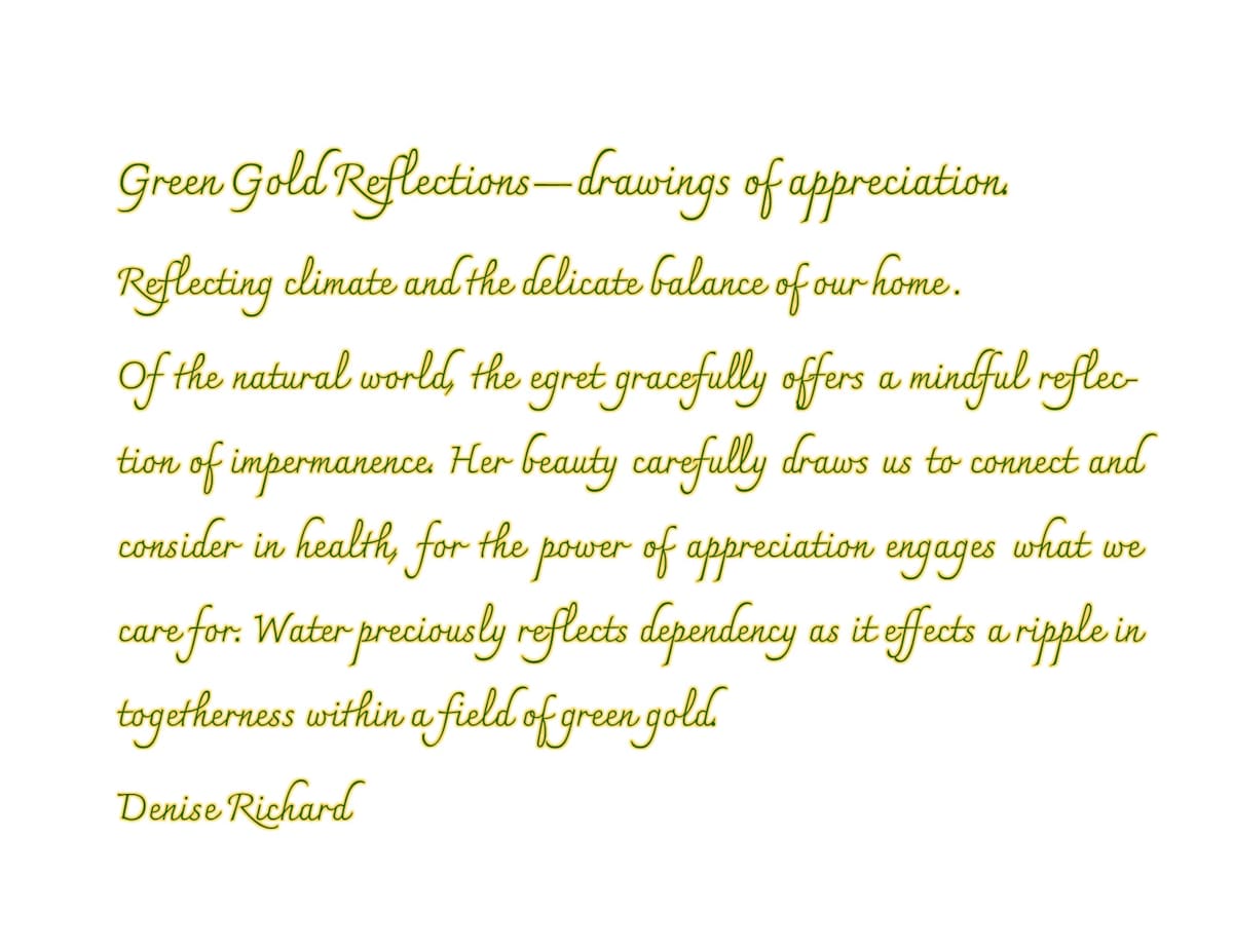 Green Gold Reflections by Denise Richard, Image 2.