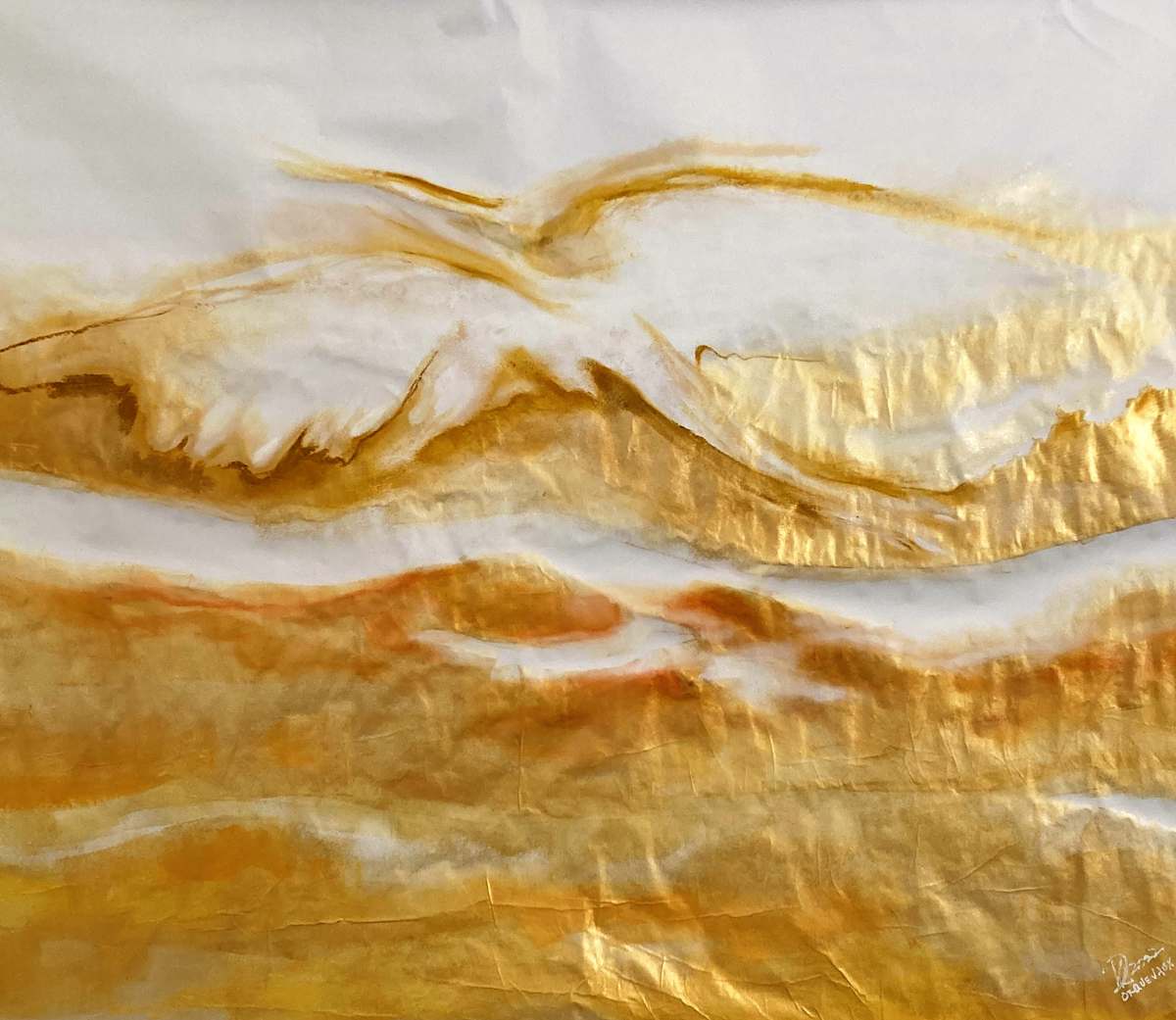 White Crane Sketch 1, Image 2.