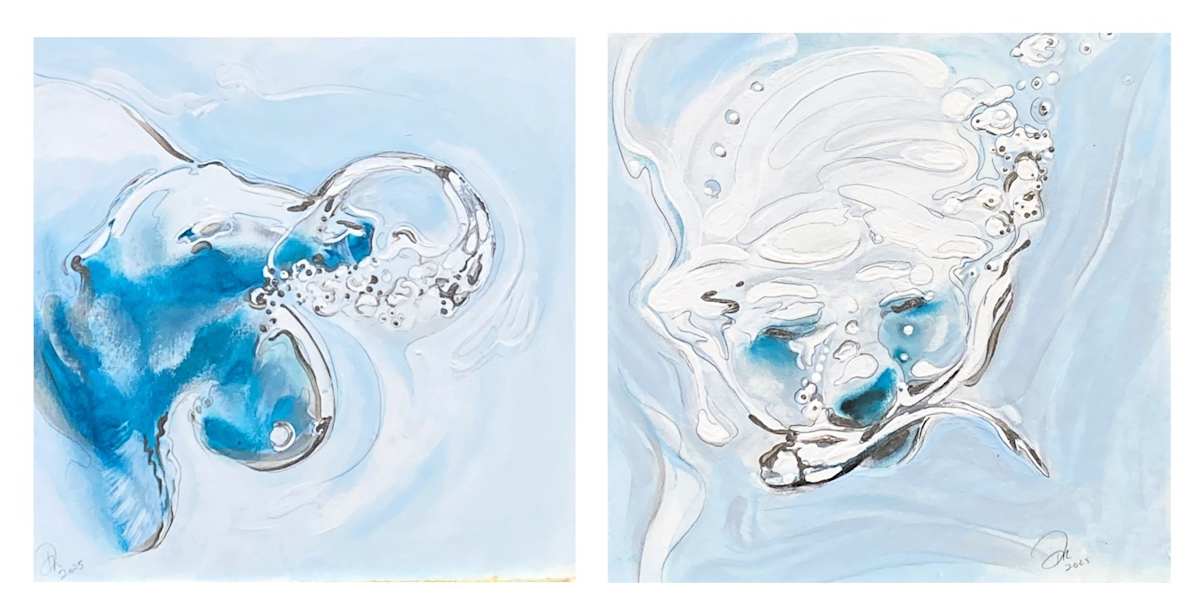 Polar Bear 6 - Little Bear 1 and 2 (10x10 Mini) by Denise Richard, Image 1.