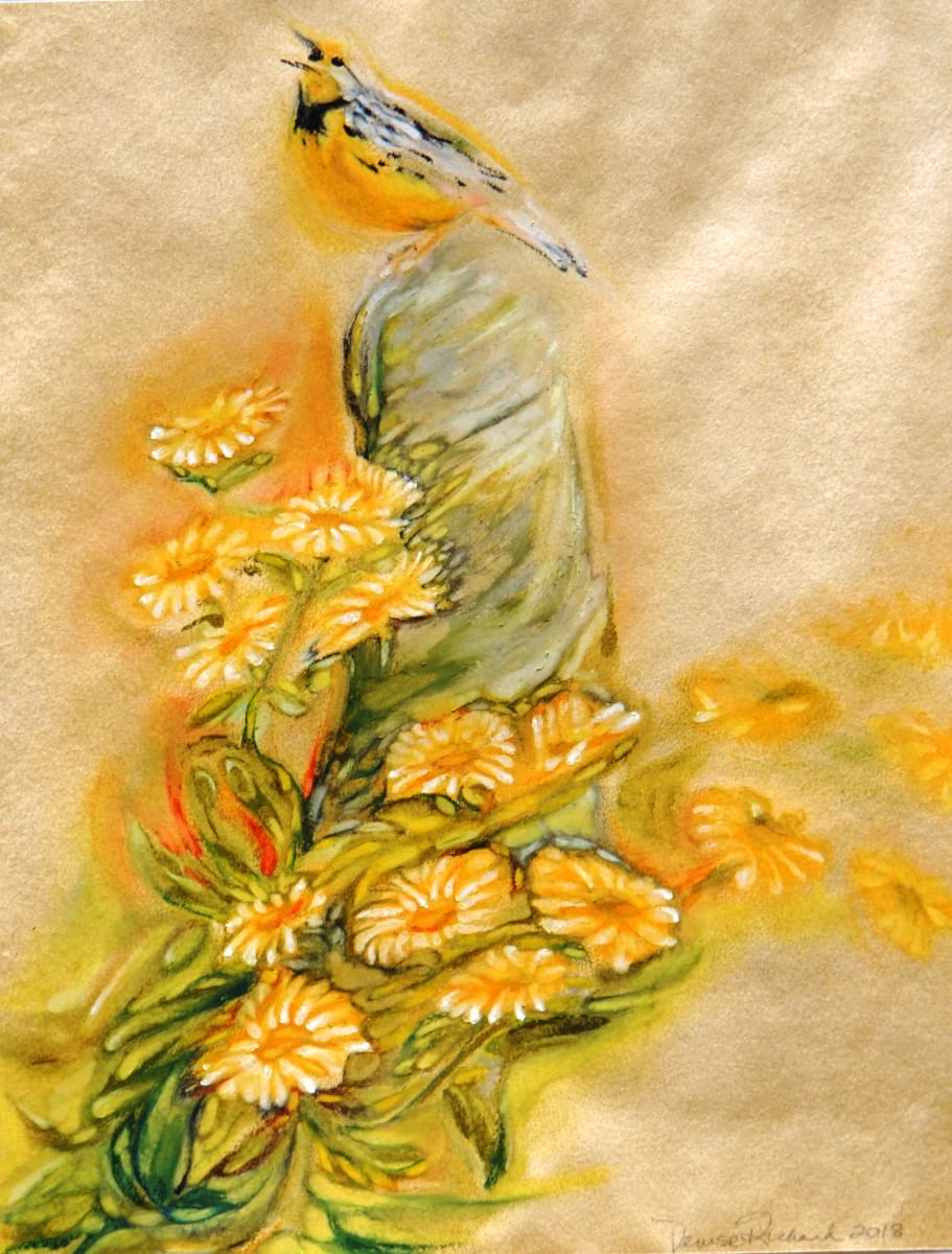 Yellow Bird on High by Denise Richard 