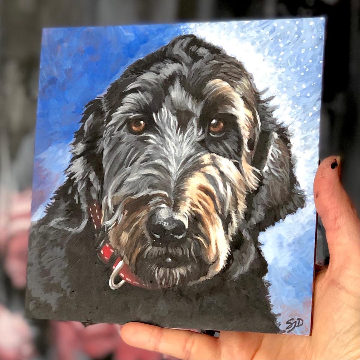 Pet Portrait - Dexter by S.J. Dopheide 