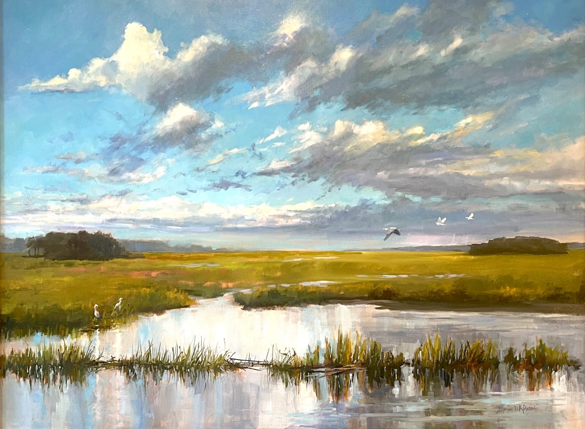 Afternoon Marshlife by Sharon McIntosh 