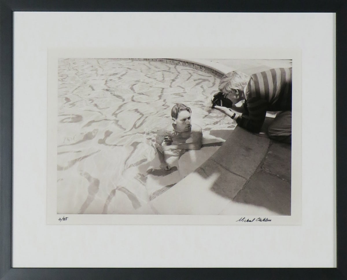 Hockney with Swimmer Boy by Michael Childers 