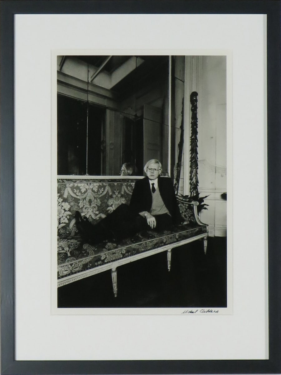 Andy Warhol in Paris Sofa (portrait) by Michael Childers 