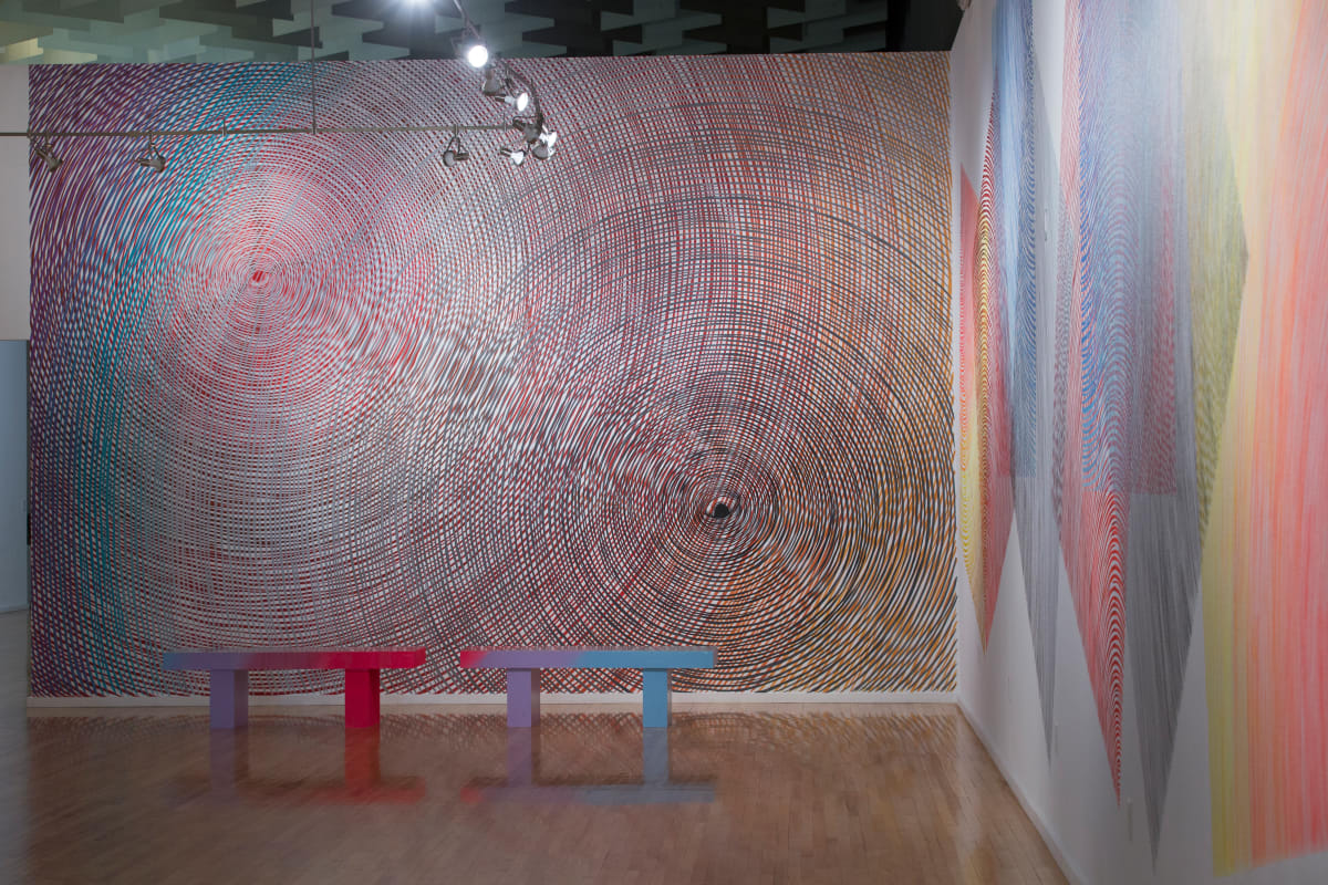 Spinning Eyes by Andrew Schoultz  Image: Installation photo. Photo by Checko Salgado.