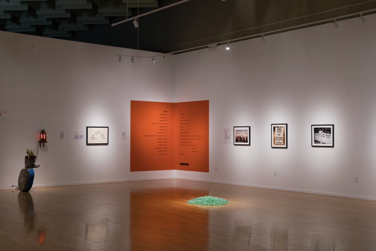 Installation view of "I Am Here" at the Marjorie Barrick Museum of Art.
Photo by Mikayla Whitmore