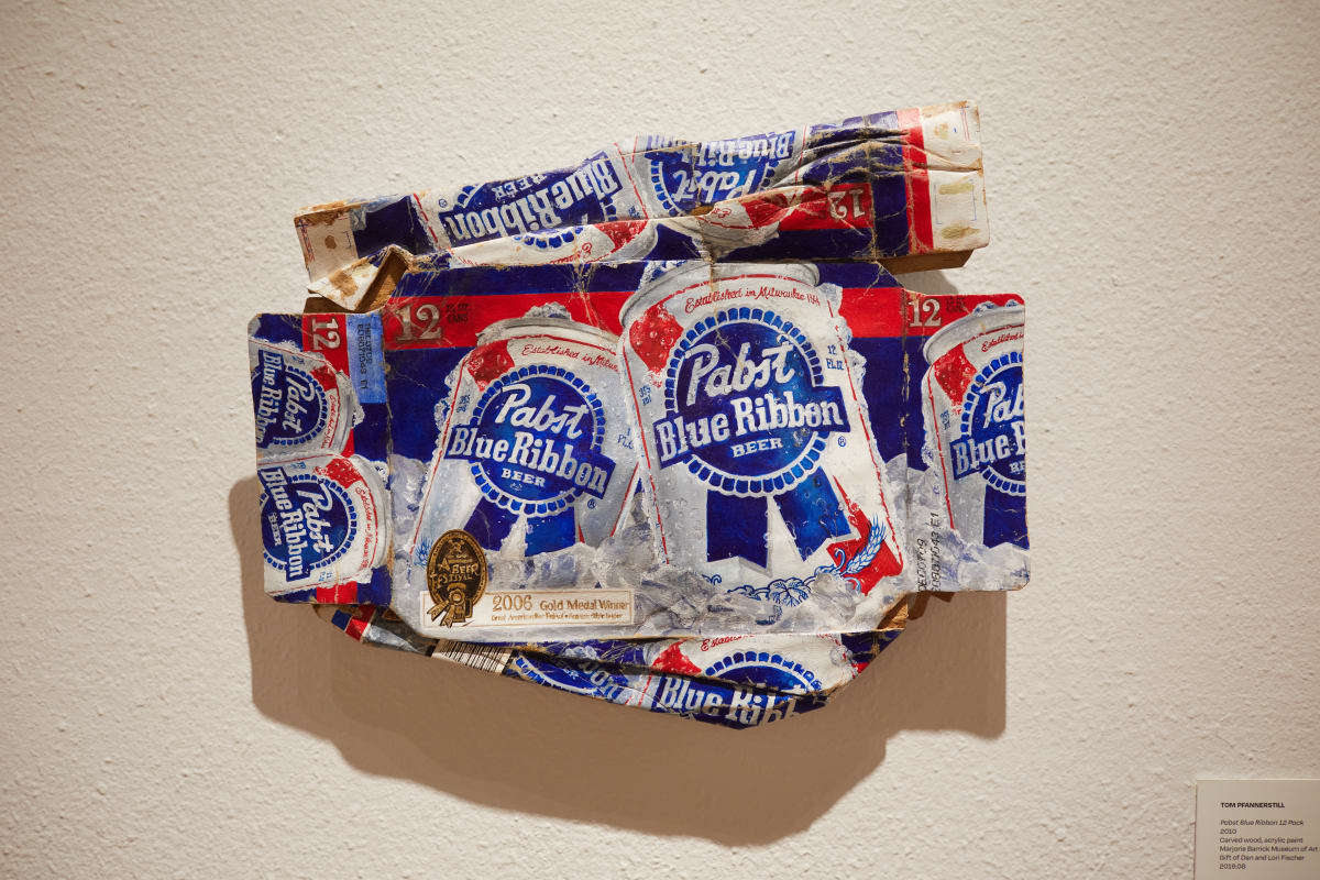 Pabst Blue Ribbon 12 Pack by Tom Pfannerstill  Image: Installation image by Becca Schwartz/UNLV Creative Services. 