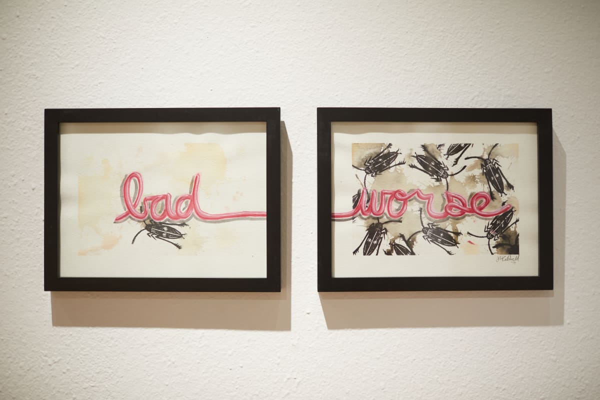 A Brief Rumination on the Expediency of Deterioration by JW Caldwell  Image: "Am I Your Type" exhibition. Installation image by Becca Schwartz/UNLV Creative Services.