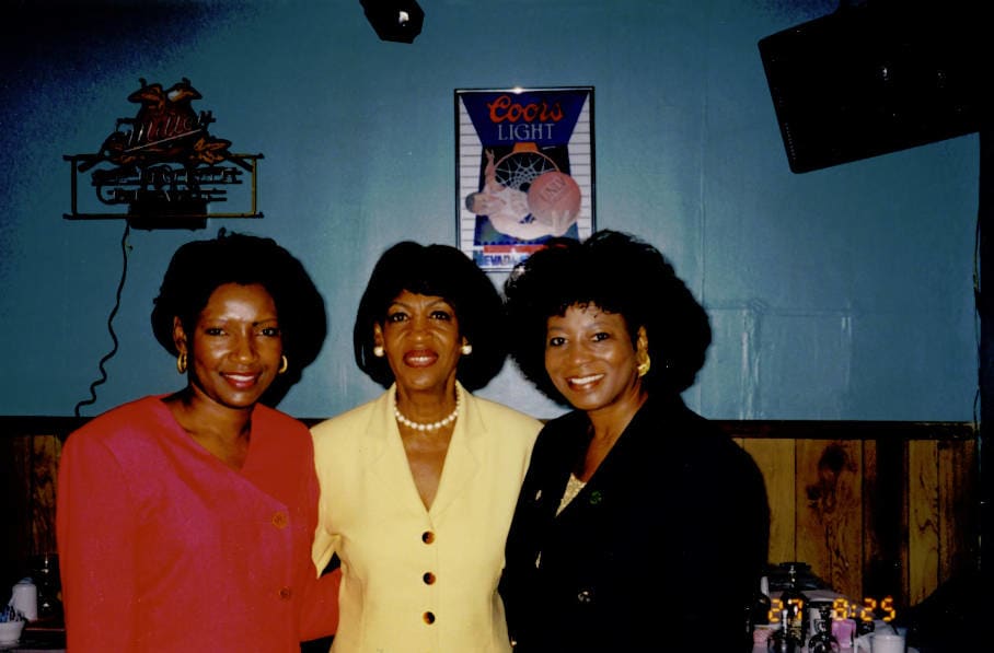 Debbie Conway, Maxine Waters, Tanya Flanagan 