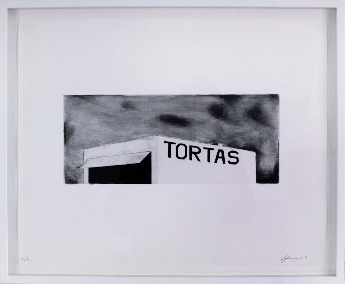 Tortas, after Ed Ruscha's Archi-props by Justin Favela  Image: Photo by Ali Fathollahi