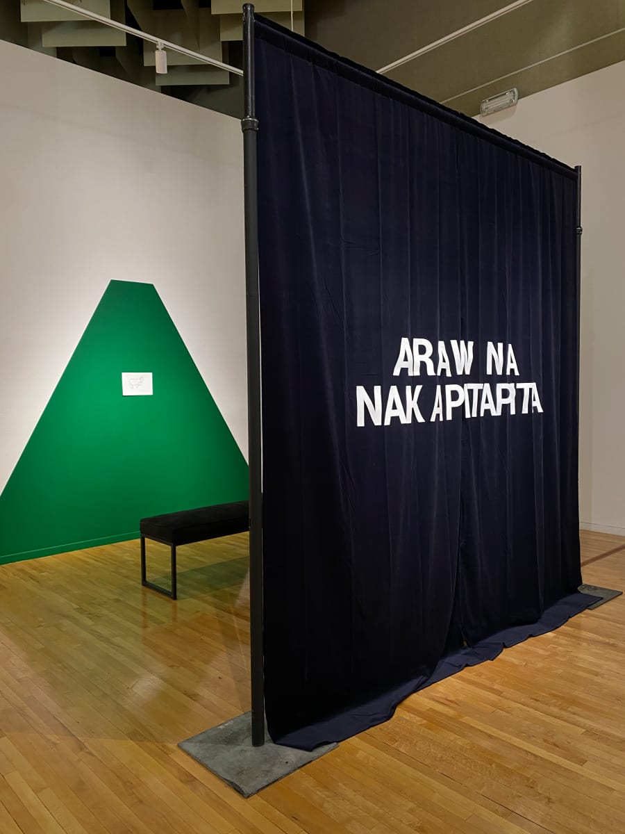 Araw na nakapitapita (That day most eagerly awaited) by Mark Salvatus  Image: Installation photo.