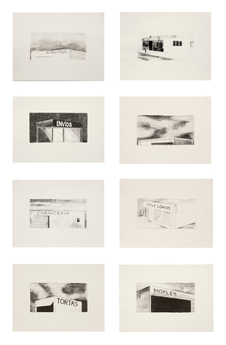 Archi-props after Ed Ruscha by Justin Favela 