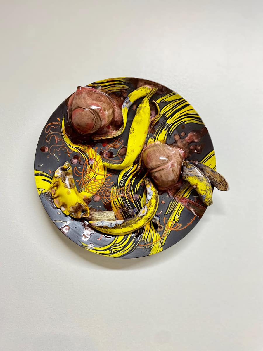 Yellowave Peach Smile by Jiha Moon  Image: Courtesy of the artist and Shoshana Wayne Gallery
