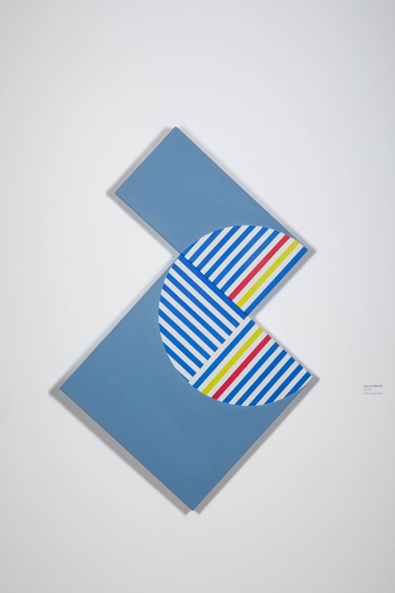 Sunny Beach by Yoko Kondo Konopik  Image: Installation View Marjorie Barrick Museum of Art, Documentation by Krystal Ramirez