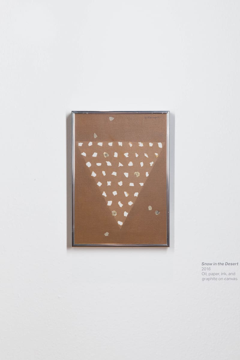 Snow in the Desert by Yoko Kondo Konopik  Image: Installation View Marjorie Barrick Museum of Art, Documentation by Krystal Ramirez