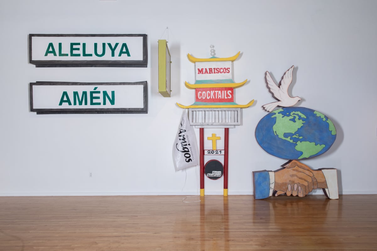 Bienvenidos by Justin Favela  Image: Installation View, Marjorie Barrick Museum of Art, 
Documentation by Krystal Ramirez