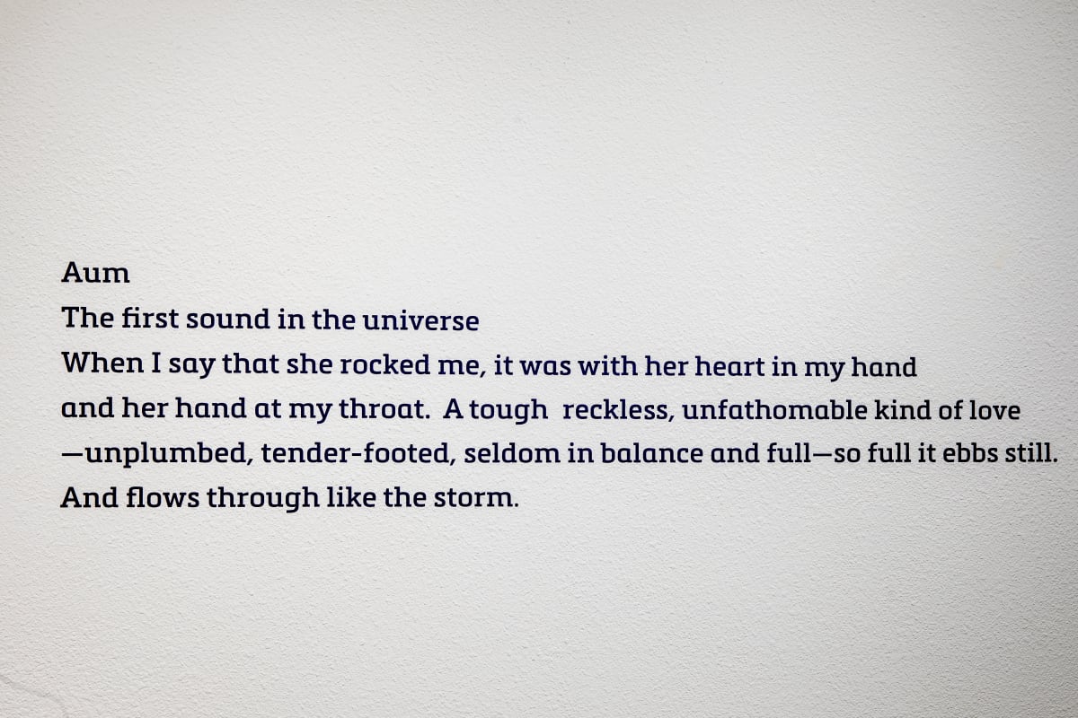 Aum by Erica Vital-Lazare  Image: Installation View, Courtesy of Marjorie Barrick Museum of Art (Photography by Krystal Ramirez)