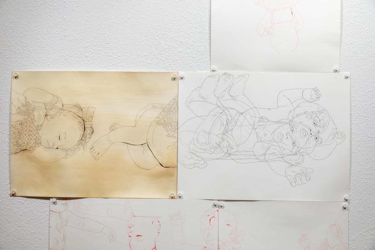 just drawings of my baby by Clarice Tara Cuda  Image: Installation View, Courtesy of Marjorie Barrick Museum of Art (Photography by Krystal Ramirez)