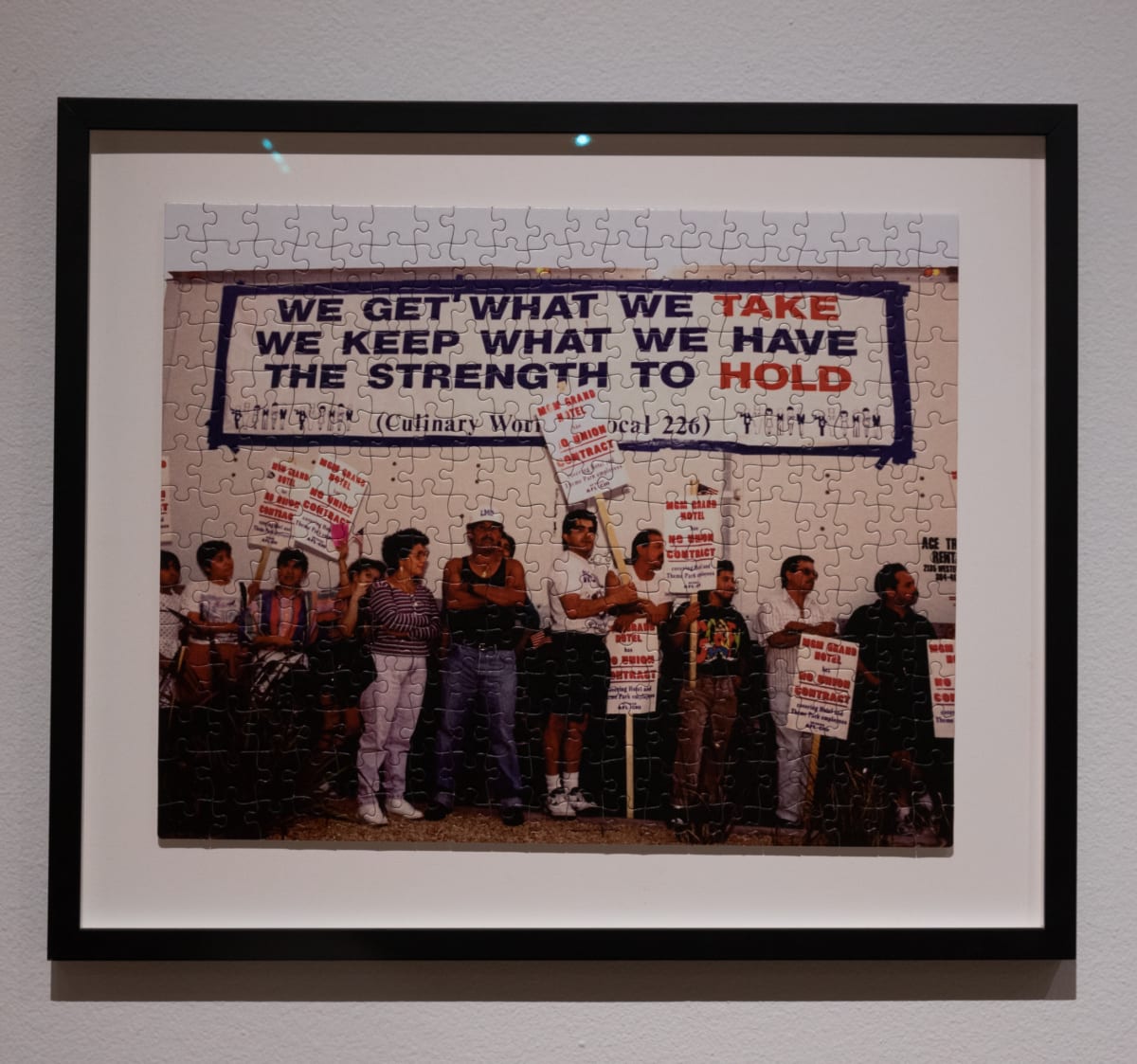 Protest Puzzle, Untitled #2 by Krystal Ramirez  Image: Installation photo by Mikayla Whitmore