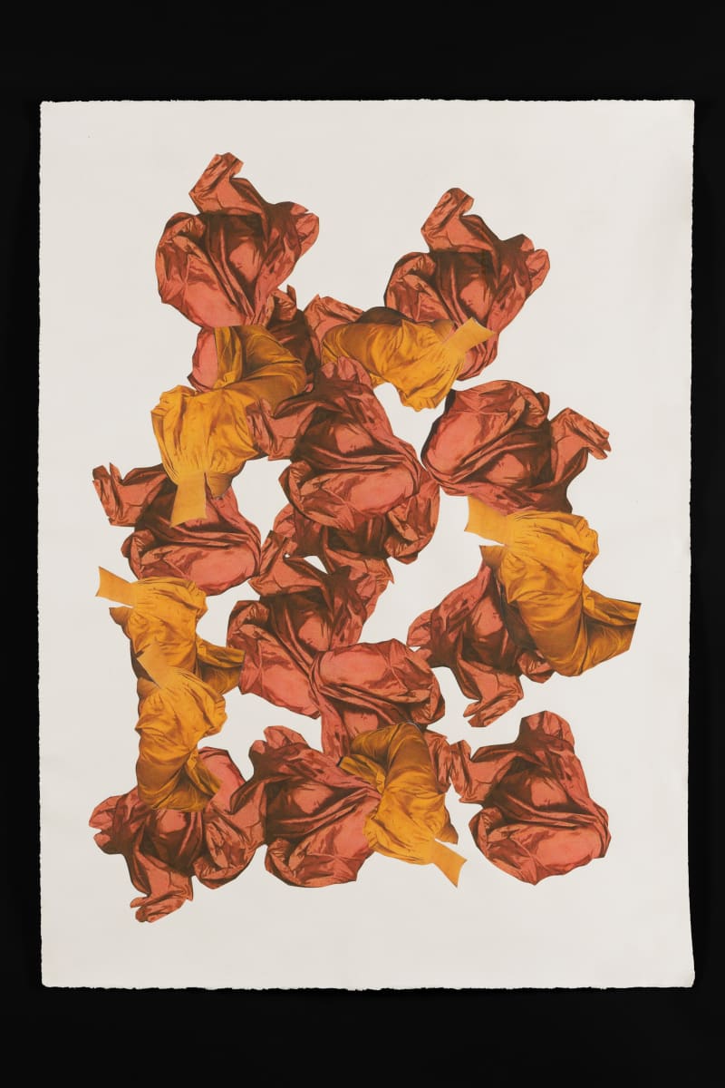 Untitled (orange and red fabric) 