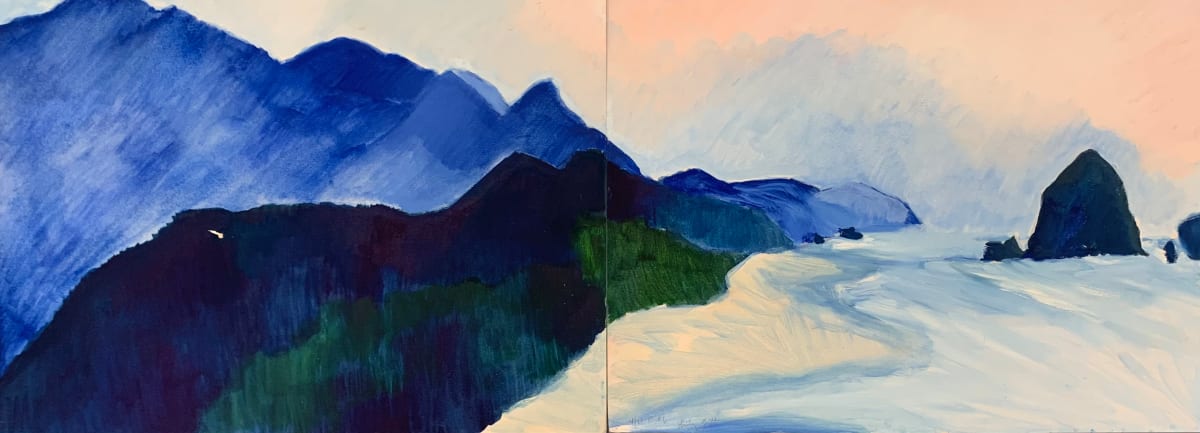 2007 Haystack Pink Sky - Paper by Shirley Gittelsohn 