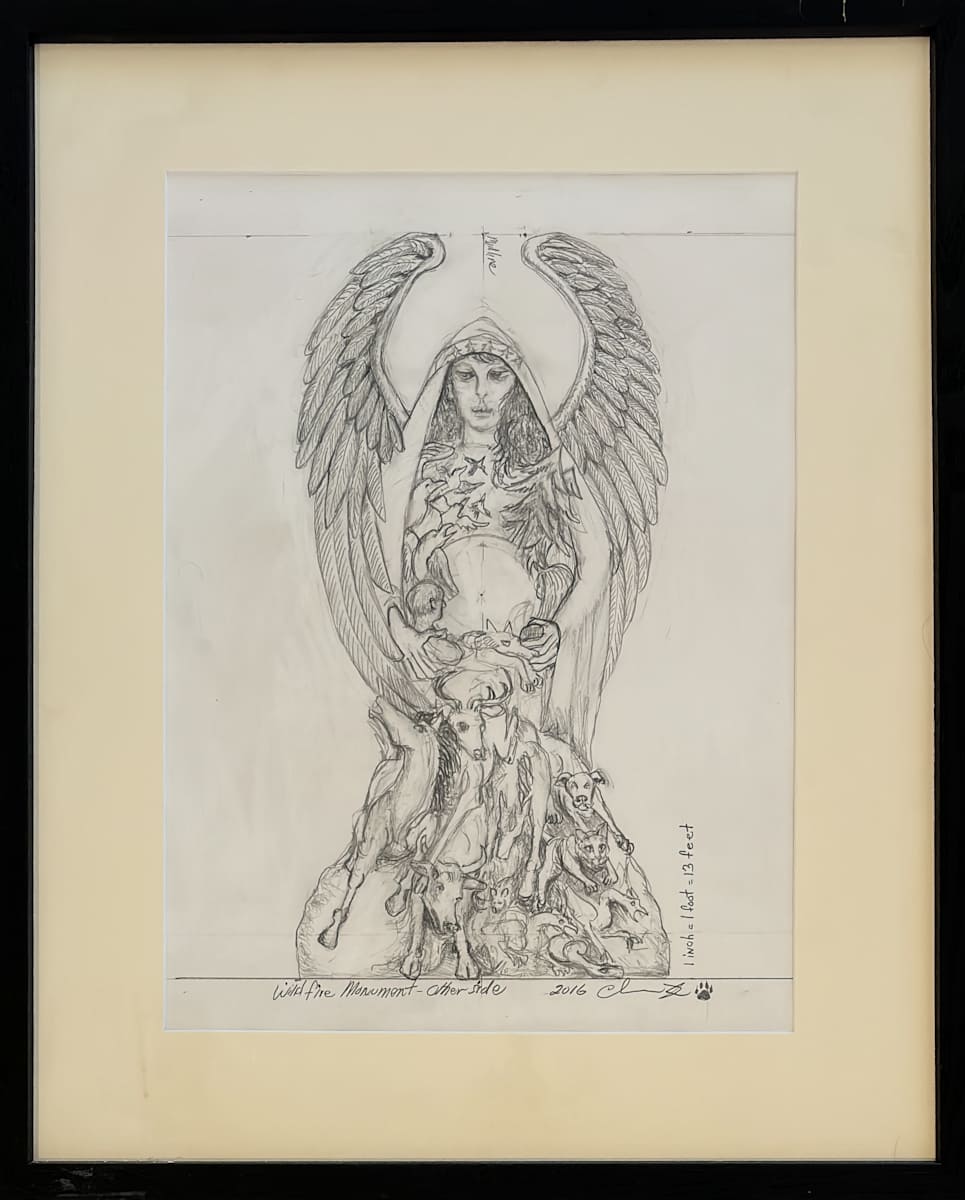 Wildfire Monument-Other Side by Christalene Loren  Image: Wildfire Monument-Other Side